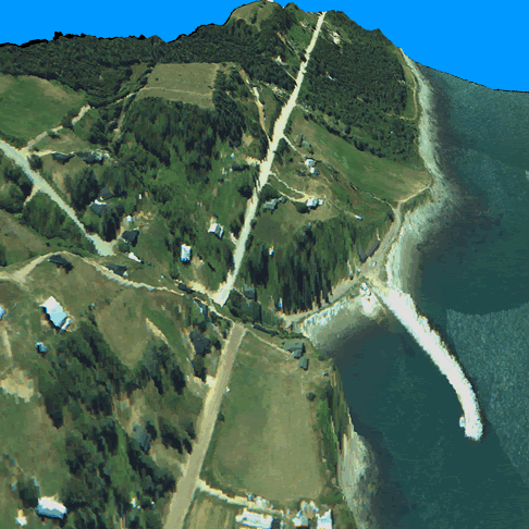 3D Perspective Views of Port Lorne, Nova Scotia