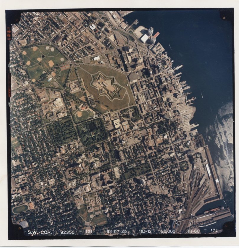 Scanned Aerial Photograph of Halifax, Nova Scotia