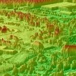 LIDAR 3D Surface of Bouctouche, New Brunswick