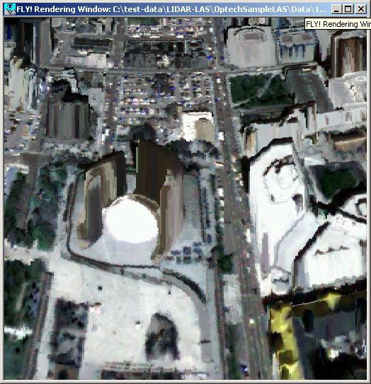 Toronto City Hall 3D LIDAR image made with PCI Geomatica