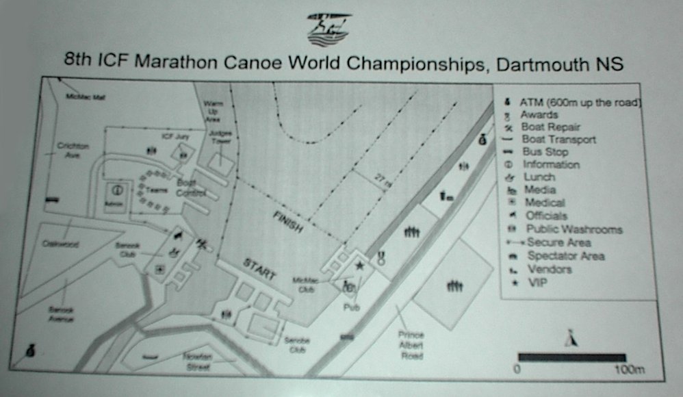 Marathon Canoe World Championships Site Map