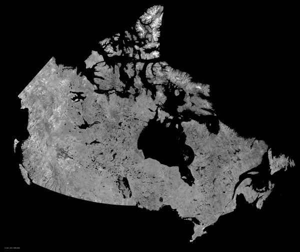 Canada RADARSAT Mosaic